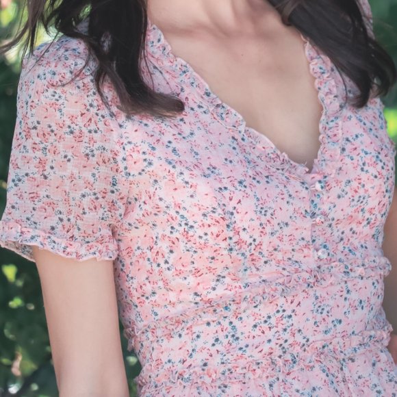 🌸English Garden Ruffle Dress In Rose🌸 - Picture 12 of 12